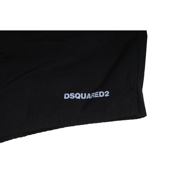 Dsquared2 Mens Icon Logo Swim Trunks Size IT 50 Black Grey Nylon Beach Trunk - Picture 3 of 10